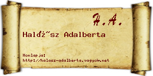 Halász Adalberta névjegykártya